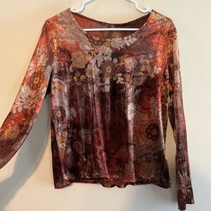 Vintage 90s velvet long sleeve